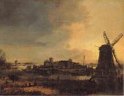 Aert van der Neer Landscape with a Mill china oil painting reproduction